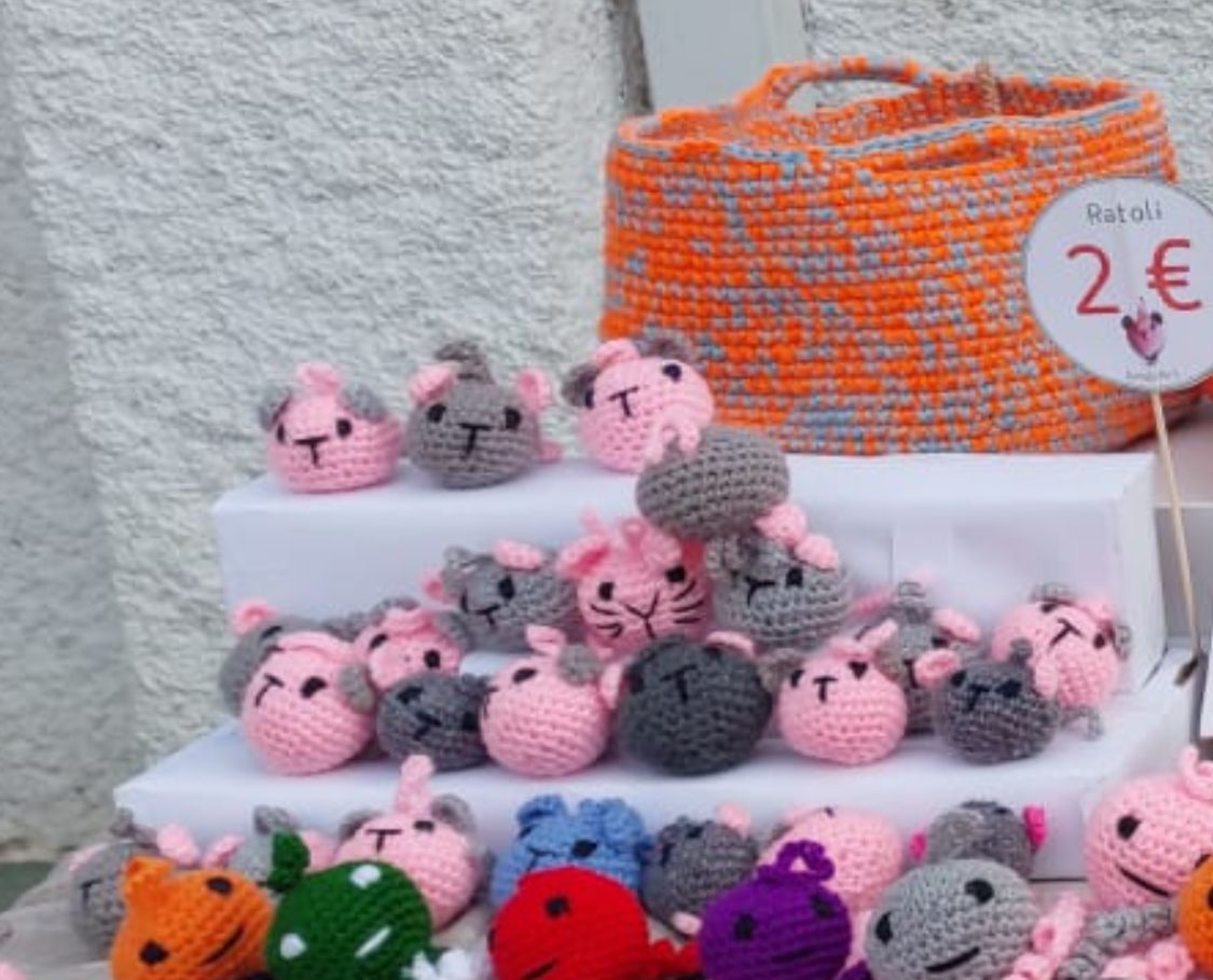 Mostra de peluixets de ganxet